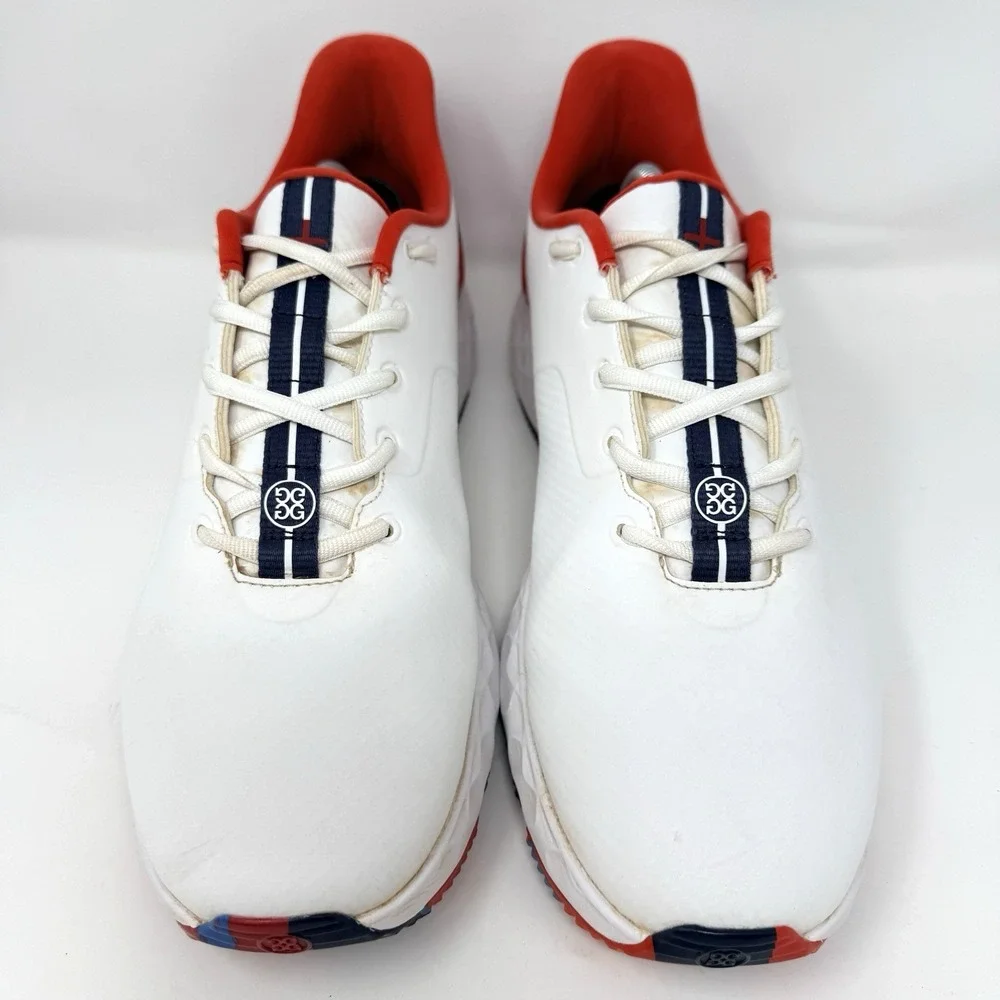 G/Fore MG4+ Golf Shoes Mens 11.5 White Poppy Camo‎ Accent Waterproof G4MA23EF27